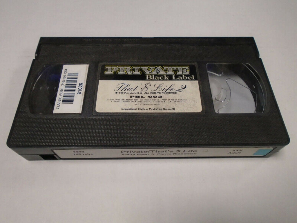That's Money Life 2 Katja Jean Pierre Woodman 1998 145mins Adult VHS 022819AMP2
