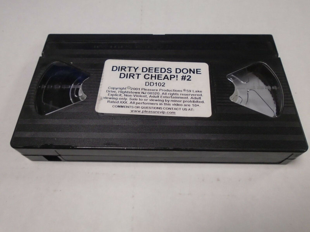 Dirty Deeds Done Dirt Cheap #2 2001 Pleasure Productions Adult VHS 031819AMP