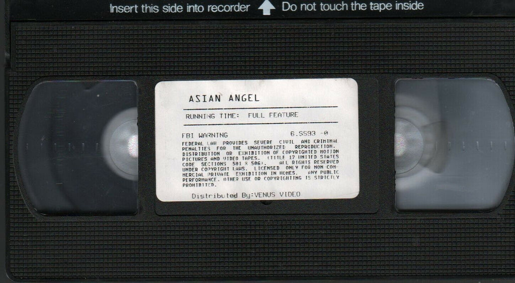 Asian Angel Full Feature Venus Video Adult VHS 021720AMP