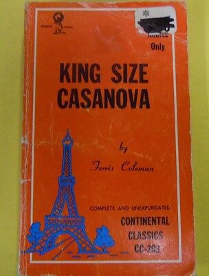 King Size Casanova Adult Novel by Ferris Coleman 1968 071613lm-epa2