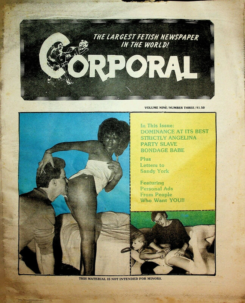 Corporal Fetish Newspaper Bondage Babe vol.9 #3 1986 022520lm-ep