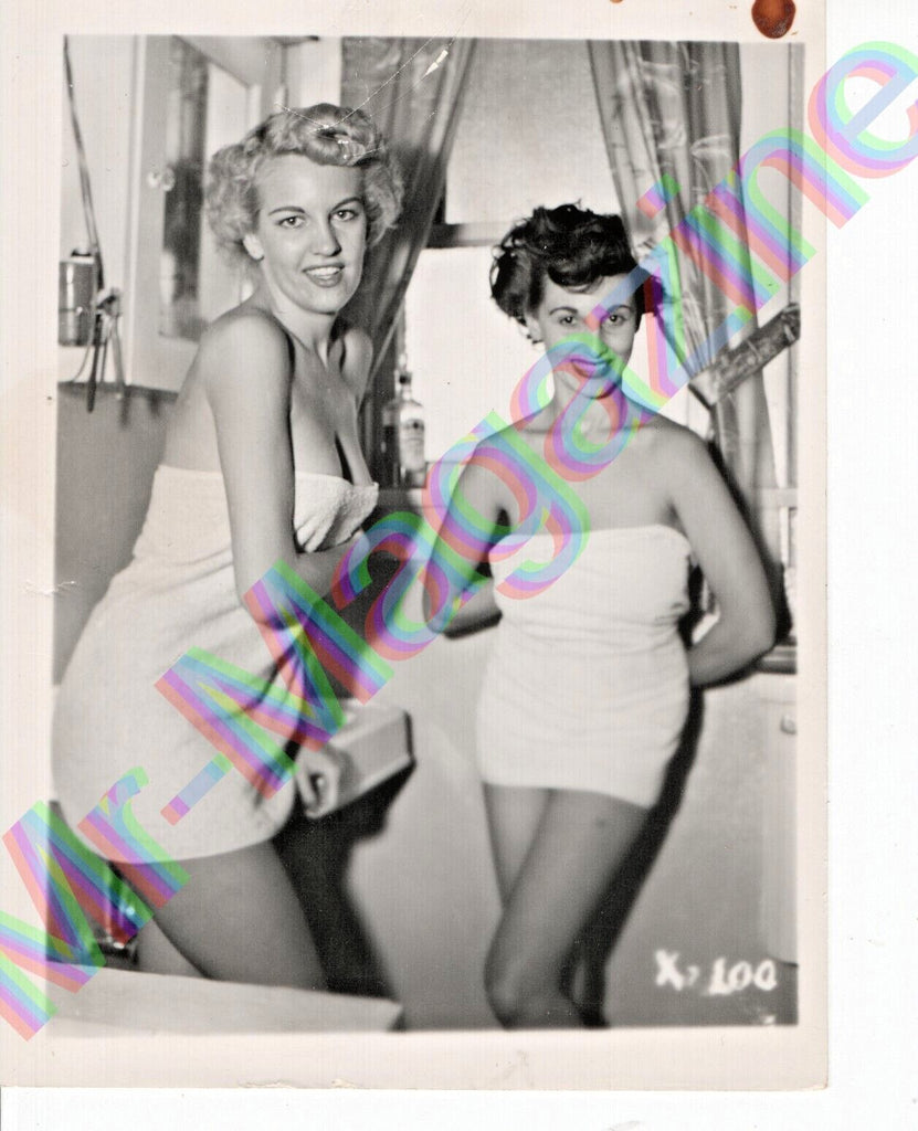 Vintage B&W Risque Pinup 4" x 5" Sexy Donna Mae Brown Cheesecake BL87