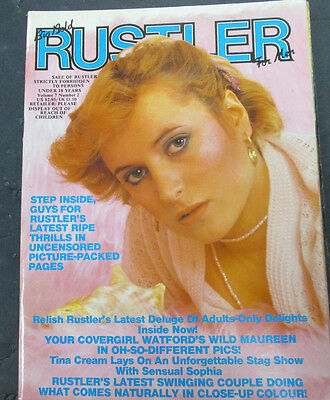 Rustler Busty Adult Magazine Tina Cream vol.7 #2 1982 ex 070315lm-ep