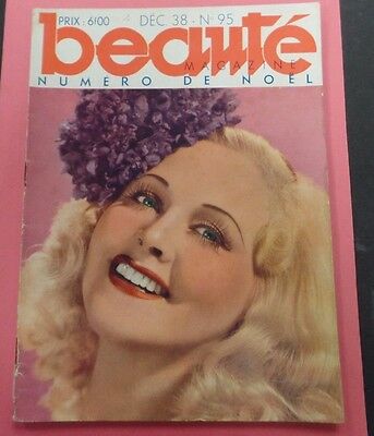 Beaute' Adult French Magazine #95 December 1938 121815lm-ep