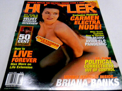 Hustler Busty Adult Magazine"Carmen Electra Nude"March 2006 vg 062413-Lm-ep