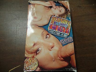 Blondes Eat More Cum Vol #25 Platinum Pictures Adult VHS CLEARANCE 081115amp5