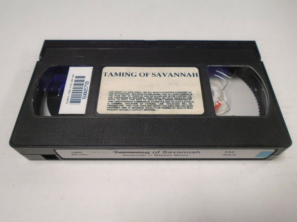 Taming of Savannah Melanie Moore 1995 80mins Adult VHS 040419AMP2