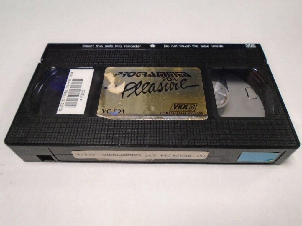 Programmed for Pleasure Vidco Adult VHS 012319AMP2