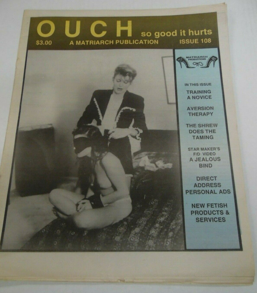 Ouch Fetish Newspaper Training A Novice #108 1995 121419lm-ep2