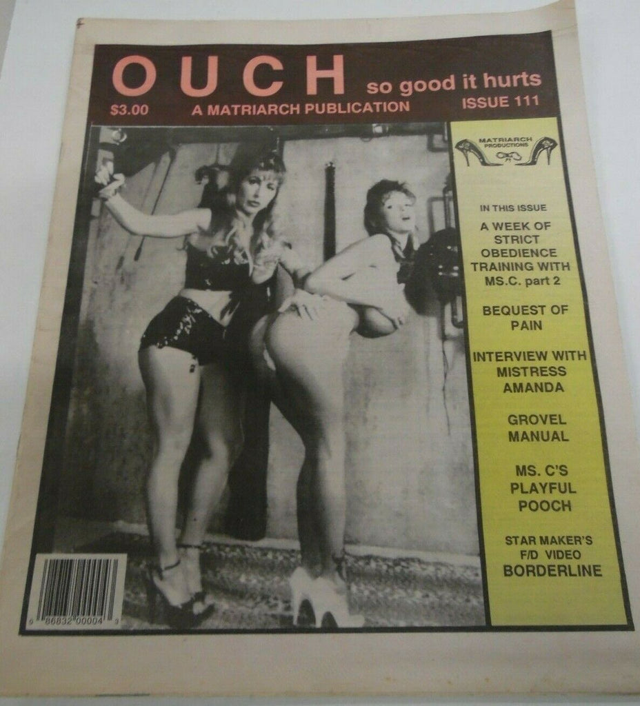 Ouch Fetish Newspaper Mistress Amanda #111 1996 122119lm-ep
