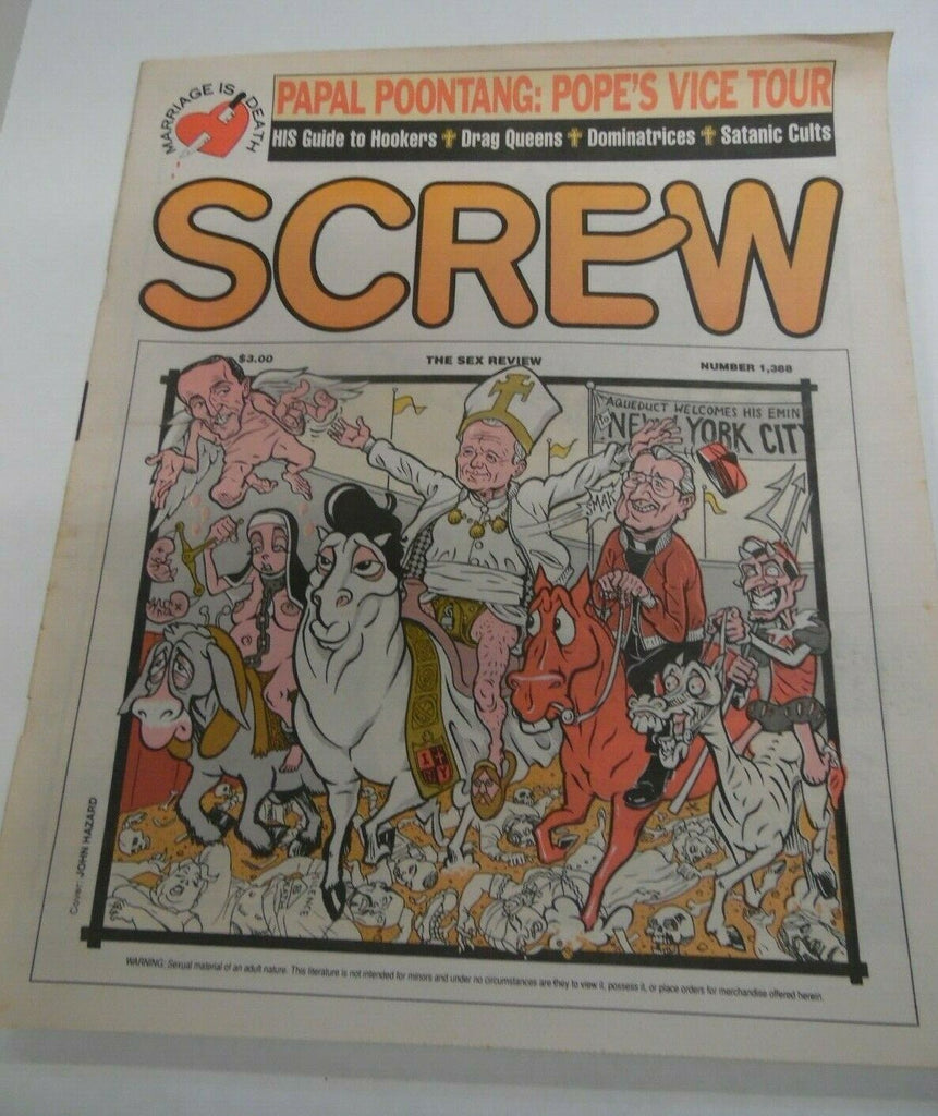 Screw Newspaper Pope's Vice Tour #1388 October 1995 121719lm-ep2