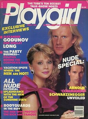 Playgirl Magazine Shelly Long/ Arnold Schwarzenegger April 1986 121017lm-ep