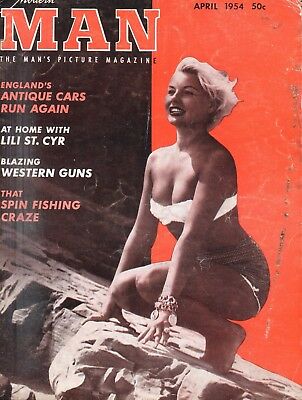Modern Man Magazine Barbara Payton/ Lili St. Cyr April 1954 081618lm-ep