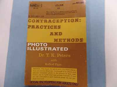 Study Of Contraception: Practices And Methods Adult Book by Dr.T.K. Peters 1970