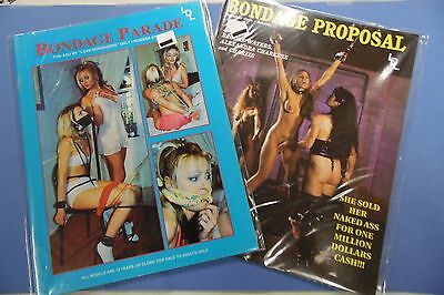 Lot of 2 Fetish Magazines Bondage Parade #57 / Bondage Proposal #1 061716lm-ep