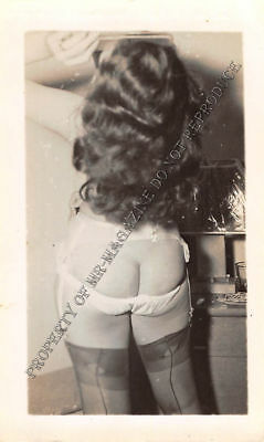 Adult Vintage B&W Photo 2.5x4 Sexy Pin Up Lesbians Undressing Strip Tease 170HR