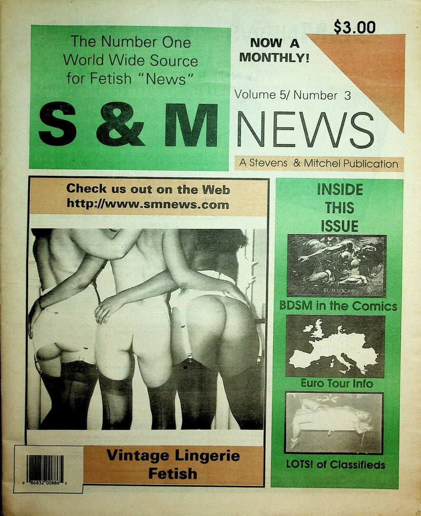 S & M News Newspaper Vintage Lingerie Fetish vol.5 #3 1998 022520lm-ep