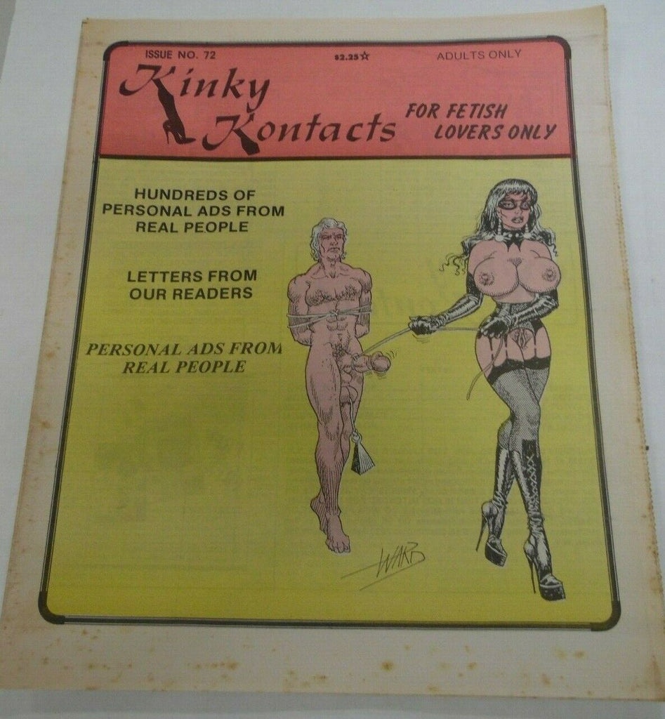 Kinky Kontacts Newspaper Fetish Lovers #72 1990's 121219lm-ep