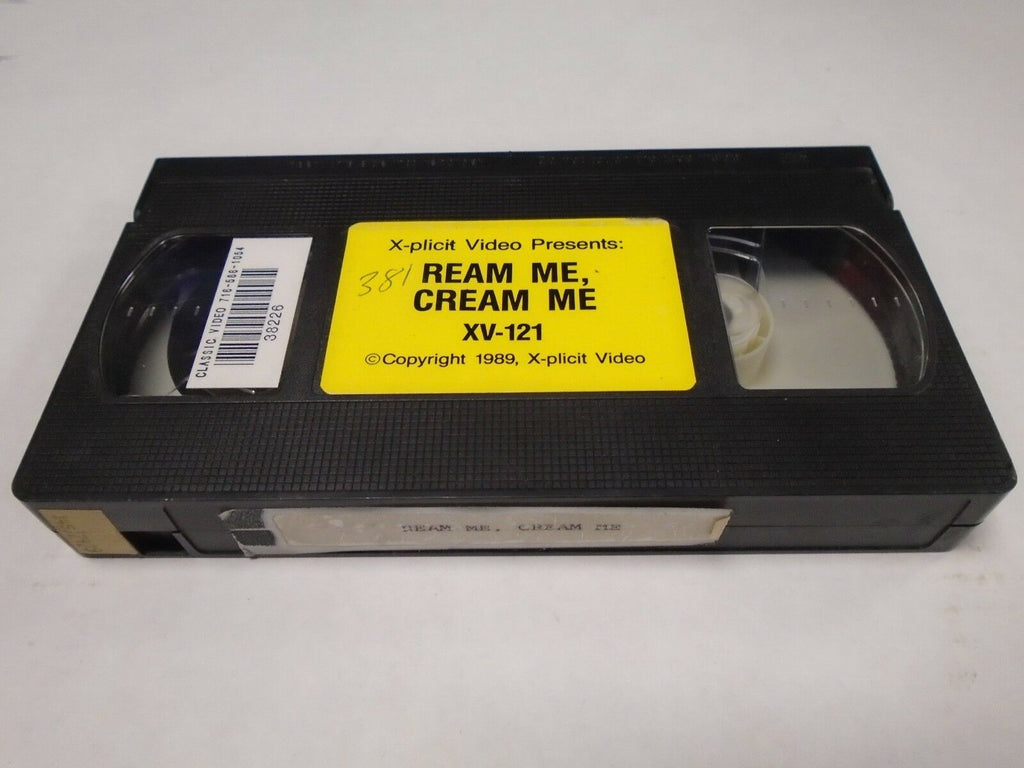 Ream Me, Cream Me 1989 X-Plicit Video Adult VHS 012419AMP2