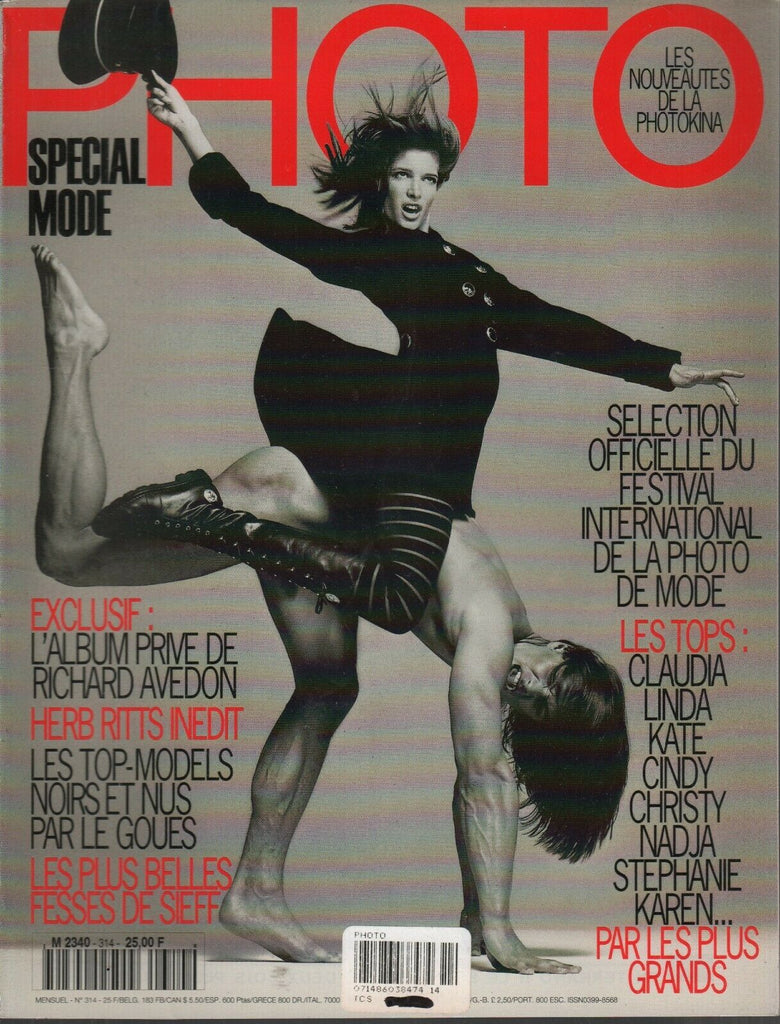 Photo Photo French Magazine Oct 1994 Christy Turlington Linda Evangelista 100419AME3