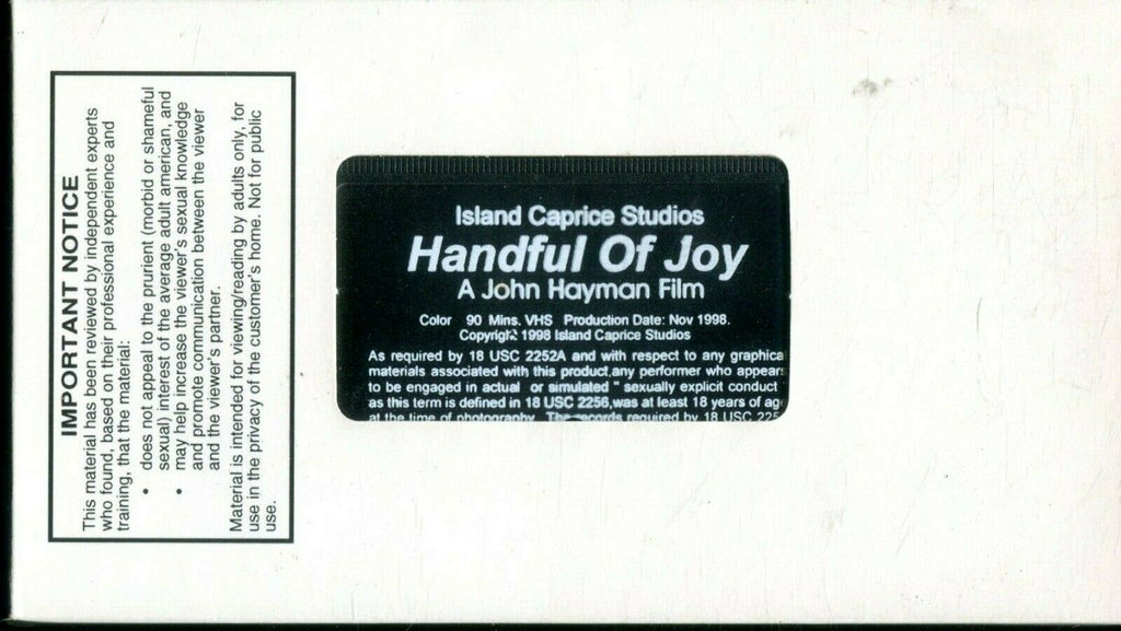 Handful Of Joy Gay VHS XX 013120lm-ep4