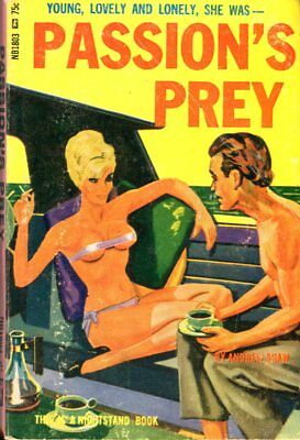 Passion's Prey Novel by Andrew Shaw 1966 Nightstand Book 042314lm-epa2
