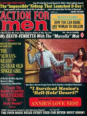 Action For Men Magazine Annie's Love Nest March 1972 062218lm-ep