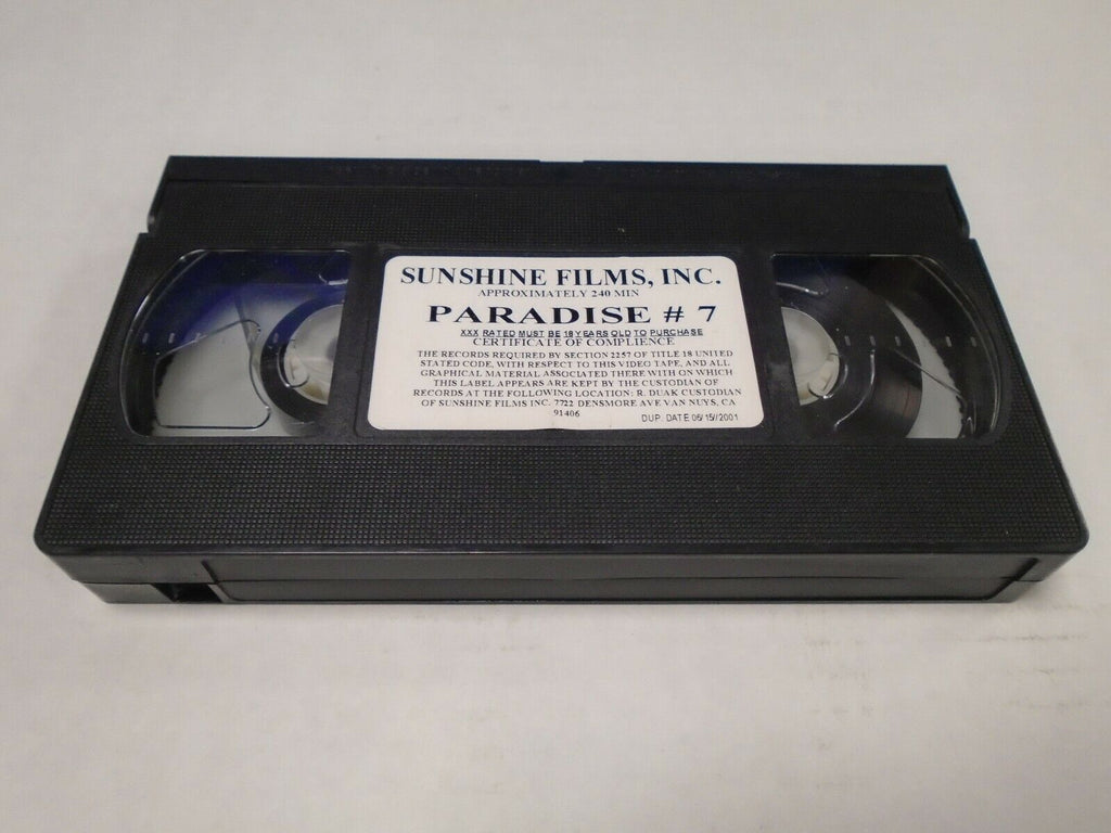 Paradise #7 Sunshine Films 2001 240mins Adult VHS 041819AMP3