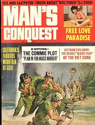 Men Conquest Magazine Free Love Paradise December 1967 062218lm-ep