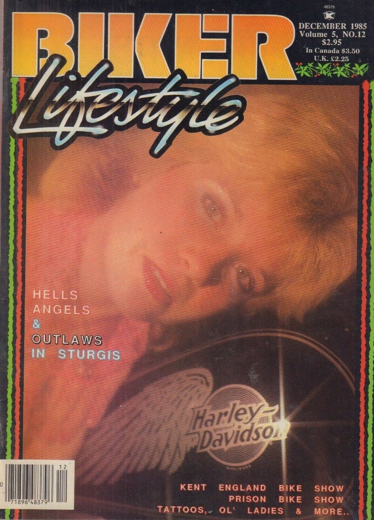 Biker Lifestyle Magazine Hells Angels & Outlaws Sturgis December 1985 061218REP