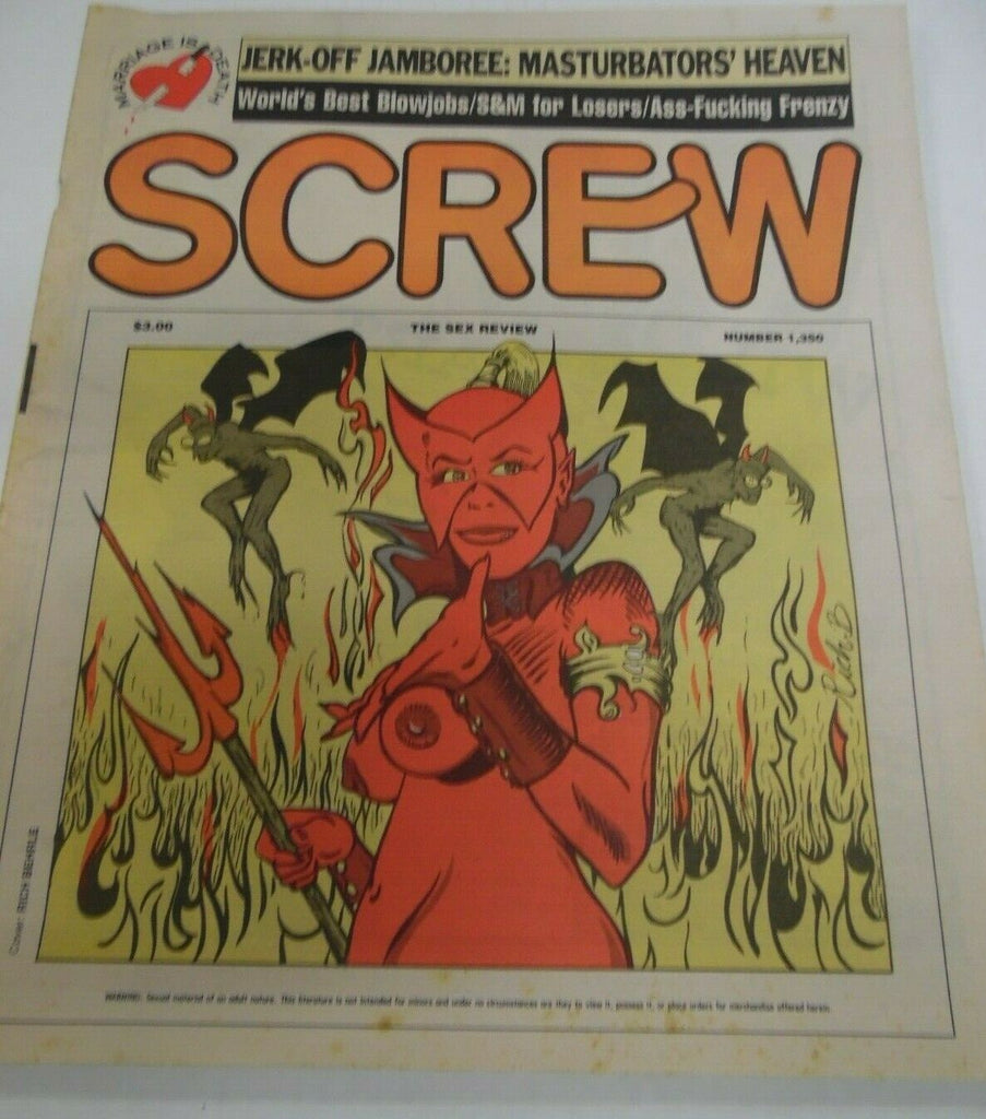 Screw Newspaper Masturbators' Heaven #1350 January 16, 1995 121419lm-ep2