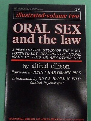 Oral Sex an the Law Adult Book by Alfred Ellison 1970 050413lm-epa