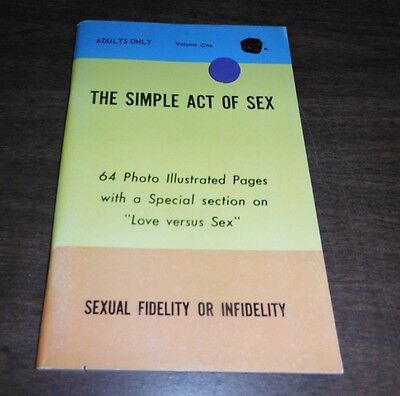 The Simple Act Of Sex vol 1 adult book 061615tjp