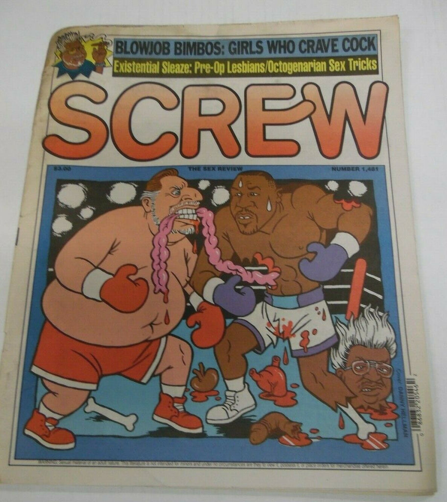 Screw Screw Newspaper Mike Tyson Cover Comic #1481 July 21, 1997 120819lm-ep