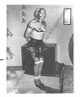 Adult Vintage B&W Photo 4x5 Bondage Beautiful Blonde Bound & Dominated 318WL