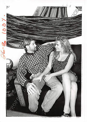 Adult 1990s B&W Photo 5x7 Bondage Beautiful Blonde Being Bound & Dominated 68NA
