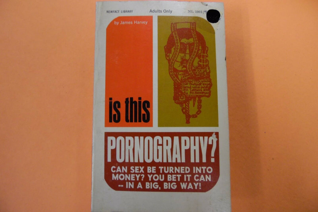 Is This Pornograpy? Adult Book by James Harvey 1969 103116lm-ep