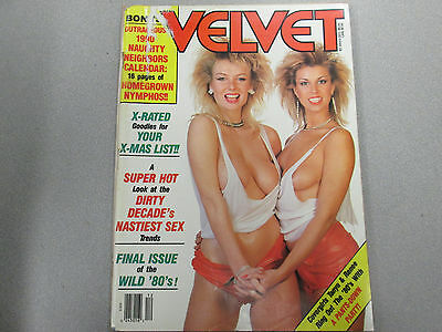Velvet Busty Adult Magazine Tanya/Renee December 1989 gd 030415lm-ep