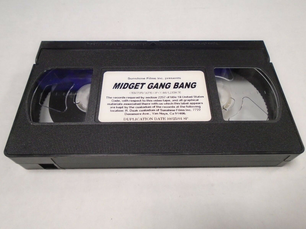 Little Person Gang Bang Sunshine Films 2001 Adult VHS 040219AMP2