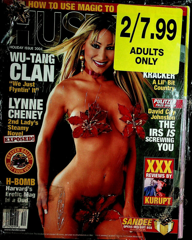 Lot Of 2 Magazines Hustler Holiday 2004 / Adam Magazine- Hyapatia 043020lm-ep3