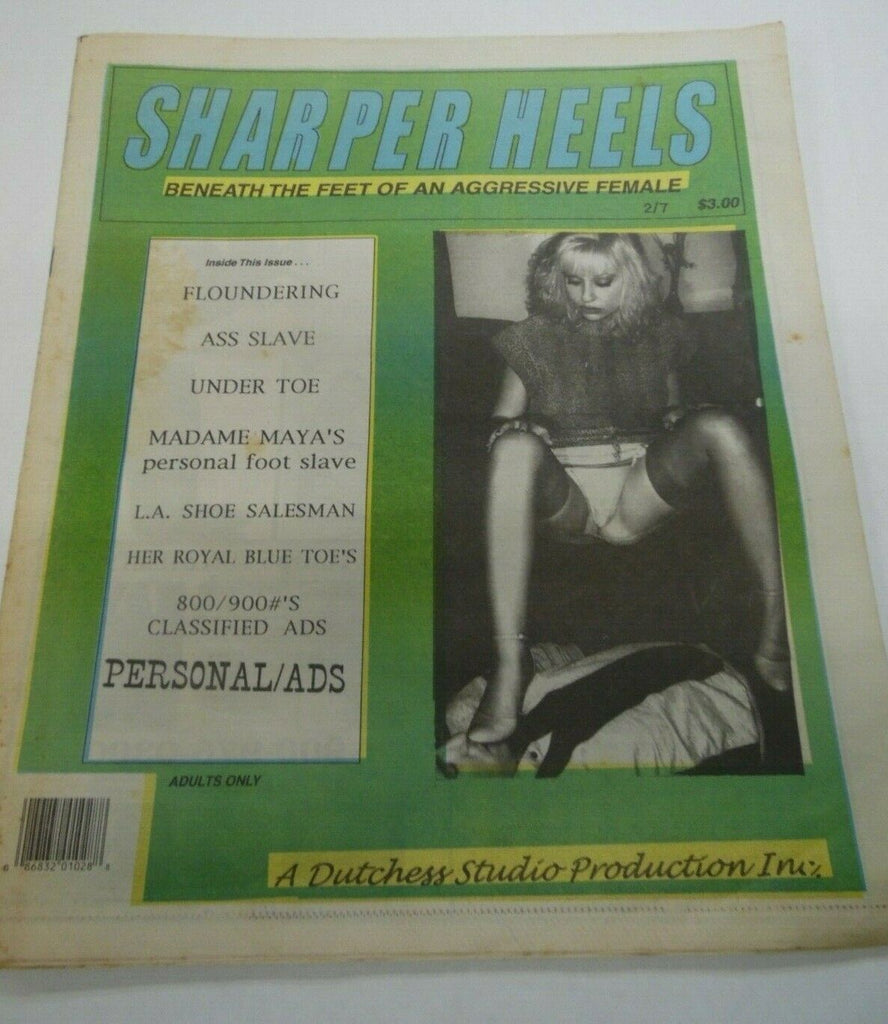 Sharper Heels Fetish Newspaper Under Toe vol.2 #7 1997 122419lm-ep