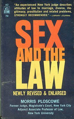 Sex And The Law Novel by Morris Ploscowe 1962 Ace Star Books 042214lm-epa