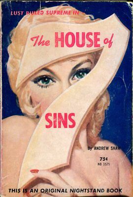 The House Of 7 Sins Novel by Andrew Shaw 1961 Nightstand Book 042314lm-epa