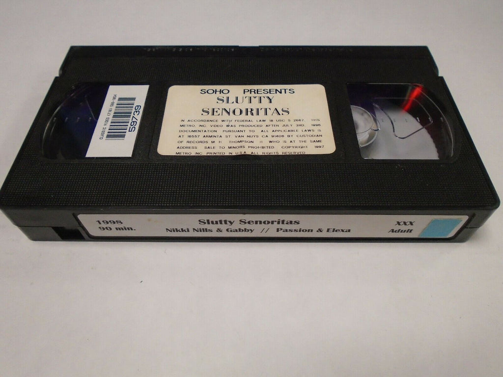 Slutty Senoritas Nikki Nills 1998 90mins Adult VHS 021319AMP2
