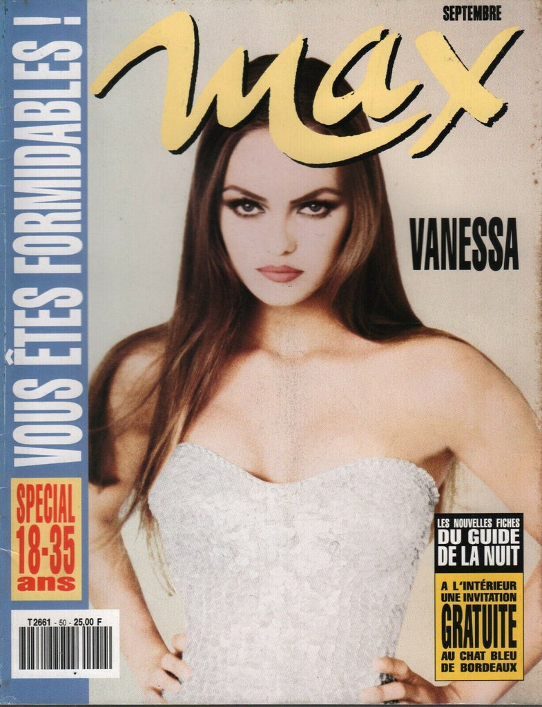 Max French Magazine Septembre 1993 Vanessa Keanu Reeves 092519AME