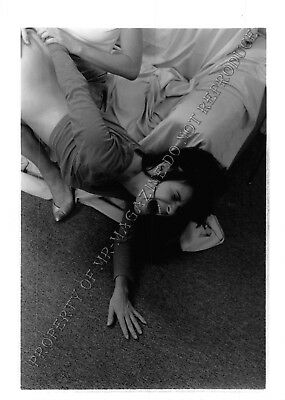 Adult Photo 1990s B&W 5x7 Fetish Lesbian Ashley Renee Bent over & Spanked 27ye
