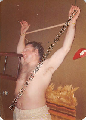 Adult 1970s Photo 3.5x5 Bondage Older Man Bound Dominated Submissive 269HS