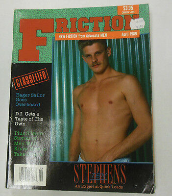 Friction Gay Adult Magazine Troy Stephens April 1989 vg 073014lm-ep