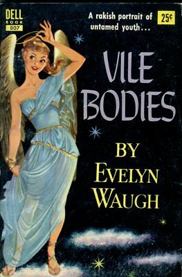 Vile Bodies Adult Novel by Evelyn Waugh 1955 Dell Book 042214lm-epa2