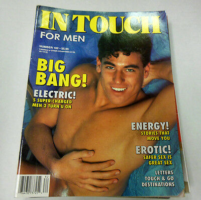 In Touch Gay Adult Magazine Big Bang #182 April 1992 ex 073014lm-ep